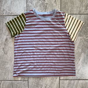 Northside Vintage Tee in Colorblock stripe